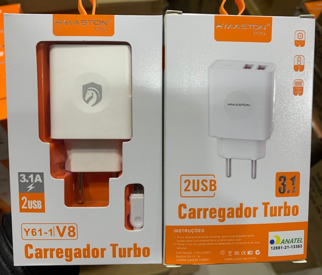 Carregador Excelente Hmaston Y V Usb A Turbo Wzh Eletronico