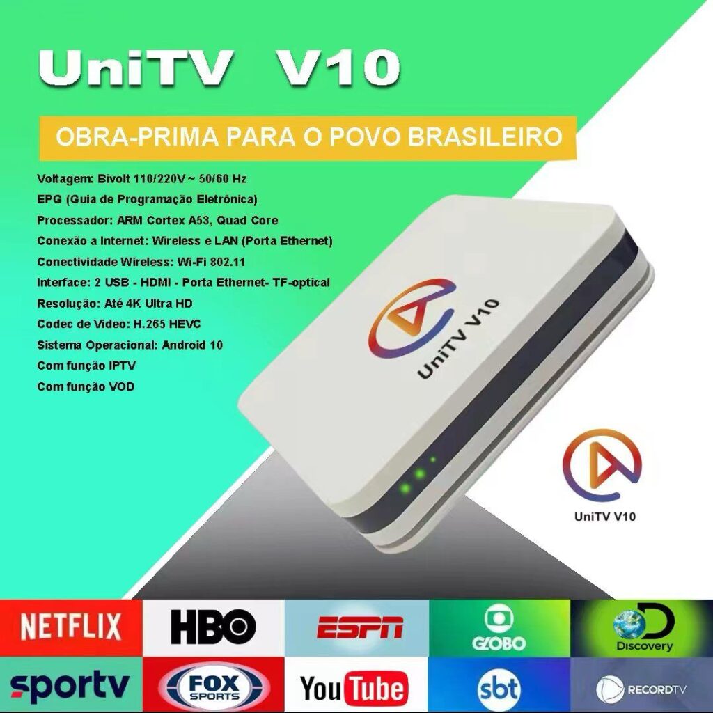 Receptor Unitv V K Ultra Hd Wzh Eletronico