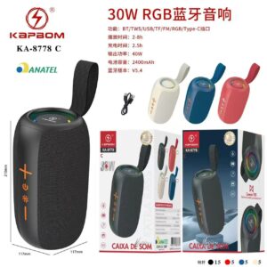Caixa De Som Kapbom KA-8778 C 30w