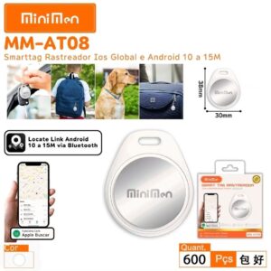 Smart Tag Rastreador Iphone Global e Android 10 a 15m Leon MM-AT08