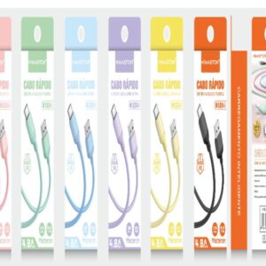 Cabo H'maston 4,8A SJX14-1 V8 1m Coloridos