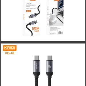 Cabo Turbo Kaidi KD-46 100W Type c Type c 1m