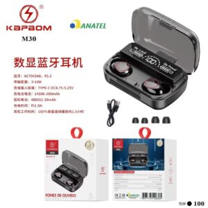 Fone Bluetooth Kapbom M30 com visor