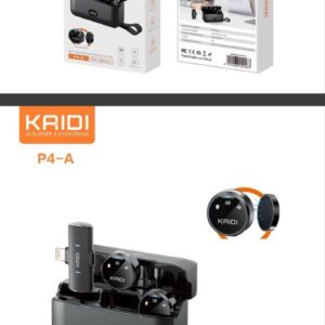 Microfone Magnetico De Lapela Sem Fio Kaidi P4-A