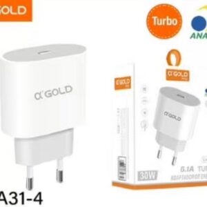 Fonte A'gold CA31-4 30w 6,1A Turbo Tipo C PD