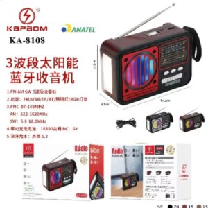 Radio Retro AM/FM/SW Bluetooth Usb 5w Kapbom KA-8108