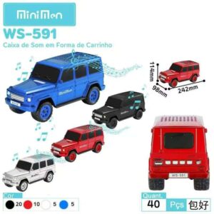 Caixa De Som Bluetooth Em Forma de Carrinho Leon WS-591