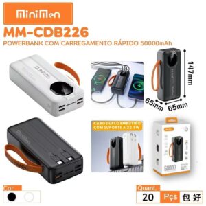 Carregador Portatil Carregamento Rapido 22,5w 50000mah Leon MM-CDB226