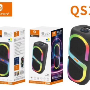 Caixa De Som Bluetooth H’maston QS13 Com LED RGB