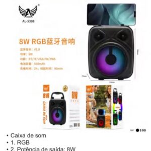 Caixa De Som Bluetooth 8W RGB Altomex AL-5308