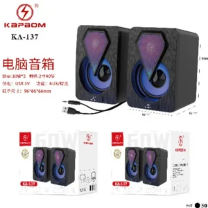 Caixa De Som Para PC Notebook 60w Kapbom KA-137