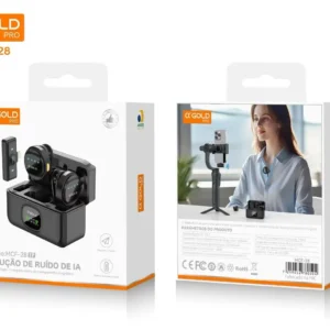 Microfone Lapela Sem Fio A’gold MCF-28 Iphone