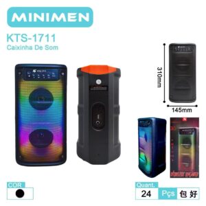 Caixa De Som Bluetooth RGB Leon KTS-1711