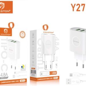 Carregador H’maston Y27-3 Tipo C  2USB 4,8A