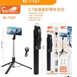 Bastao De Selfie C/tripe 1,7m Eletromex EL-7127 C/LED