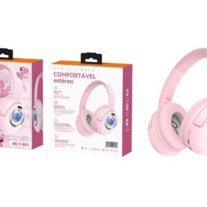 Fone Bluetooth Sem Fio Infantil Stich WLY-801
