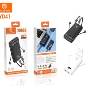 Carregador Portatil H'maston YD41 20000mah c/cabos 22w