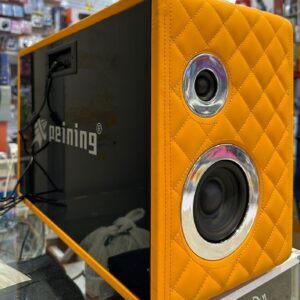 Caixa De Som Bluetooth com Karaoke Com Tela Peining PEI-VKS01 2 Microfone Sem Fio
