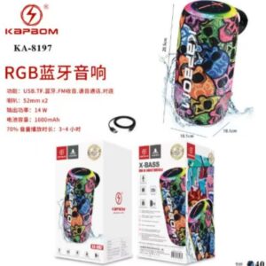 Caixa De Som Bluetooth Kapbom KA-8197 14W Resistente Agua