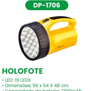 Lanterna Luatek DP-1706 Recarregavel 19leds
