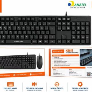 Kit Teclado e mouse com fio H'maston KB815
