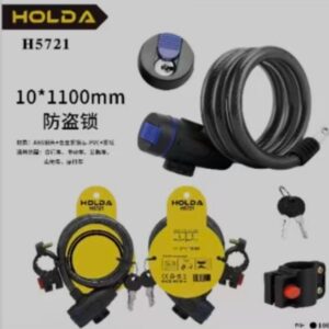 Cadeado Para Bicicleta Com Chaves 10*1100mm HOLDA H5721
