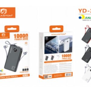 Carregador Portatil H'maston 10000mah YD-20 C/cabos TC-V8-IOS