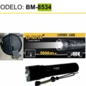 Lanterna Tática De Bolso Longo Alcance B-MAX BM8534 Usb+Tipo-c Recarregável 2000m