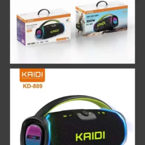 Caixa De Som Bluetooth Kaidi KD-889 300W Resistente Agua