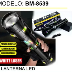 Super Lanterna Led B Max BM-8539 30w 8 baterias Recarregaveis