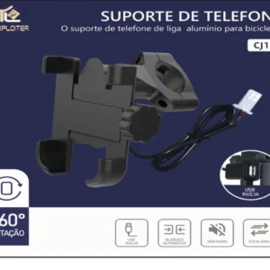 Suporte De bike e Moto Com Carregador 5v 2,1A YL CJ10