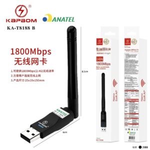 Recptor Wifi 300mbps Kapbom KA-T8188 B