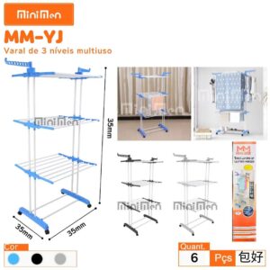 Varal de 3 Niveis Multiuso Leon MM-YJ