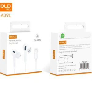 Fone com fio Agold FN-A39L para iphone