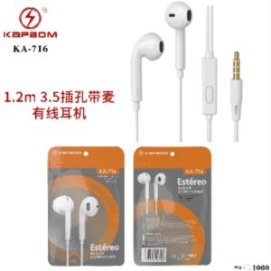 Fone De Ouvido Saquinho Com Fio E Microfone Kapbom KA-716