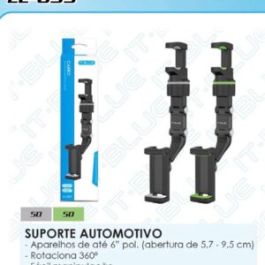 Suporte Veicular Universal Encaixe No Retrovisor P/ Celular Lelong LE-059