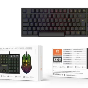 Kit Teclado e Mouse C/fio para jogos H’maston KB701