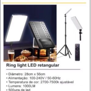 Ring Light Led Retangular B max BM-L18 24 Polegadas