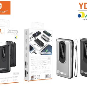 Carregador Portatil Turbo 22,5w C/cabos H'maston YD79 20000mah
